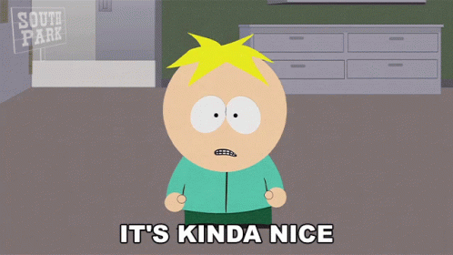 Cartoon Character Saying It's Kinda Nice