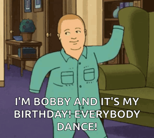 Cartoon Character Saying Its Birthday GIF