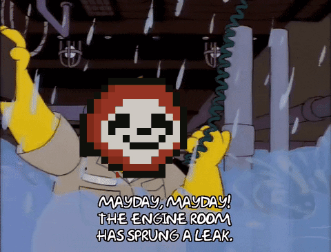 Cartoon Character Saying Mayday Mayday GIF