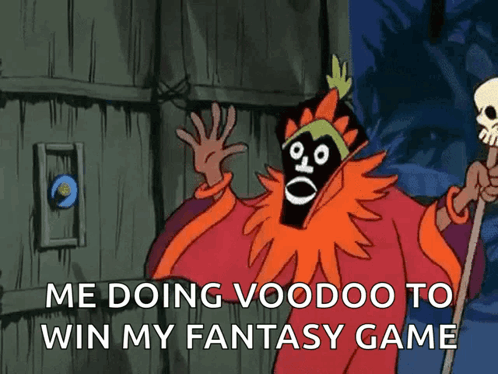 Cartoon Character Saying Me Doing Voodoo