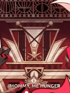 Cartoon Character Saying Mommy Me Hunger At Podium GIF