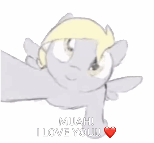 Cartoon Character Saying Muah I Love You