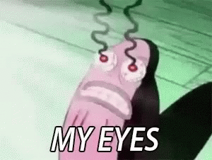 Cartoon Character Saying My Eyes With Eyes Closed