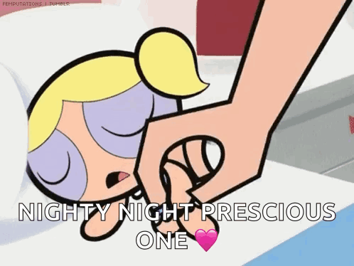 Cartoon Character Saying Nighty Night GIF