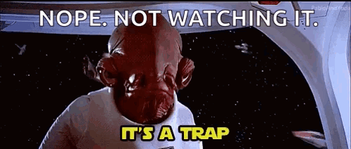 Cartoon Character Saying Nope It's a Trap