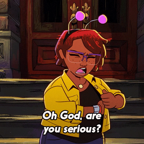 Cartoon Character Saying Oh God