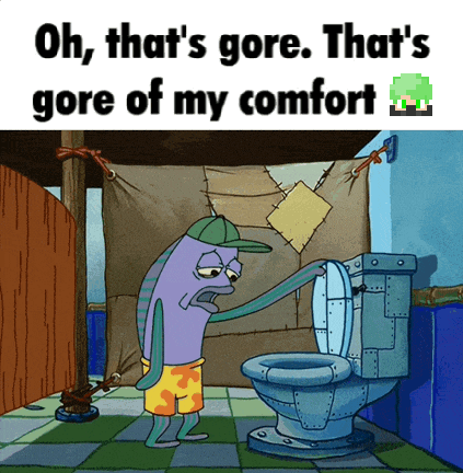 Cartoon Character Saying Oh That's Gore