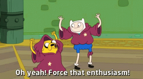 Cartoon Character Saying Oh Yeah Force That Enthusiasm GIF