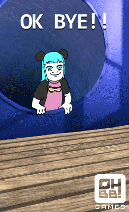 Cartoon Character Saying Ok Bye