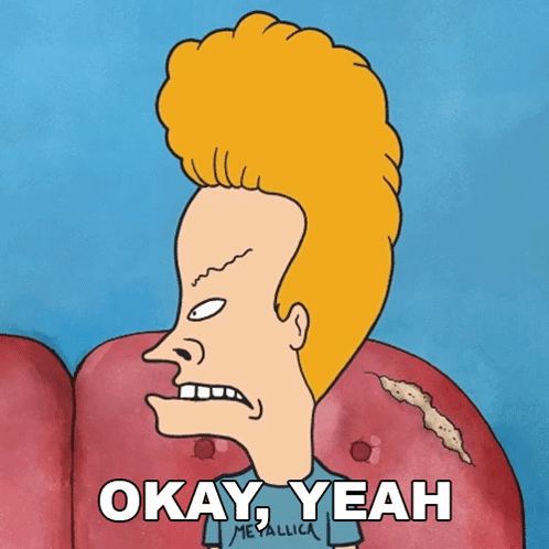 Cartoon Character Saying Okay Yeah Metallica