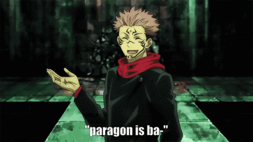 Cartoon Character Saying Paragon Is Ba