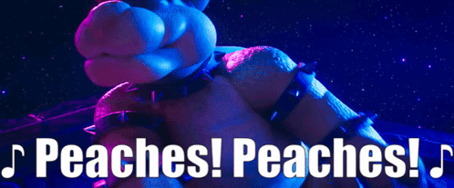 Cartoon Character Saying Peaches Peaches