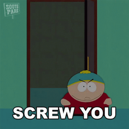 Cartoon Character Saying Screw You GIF