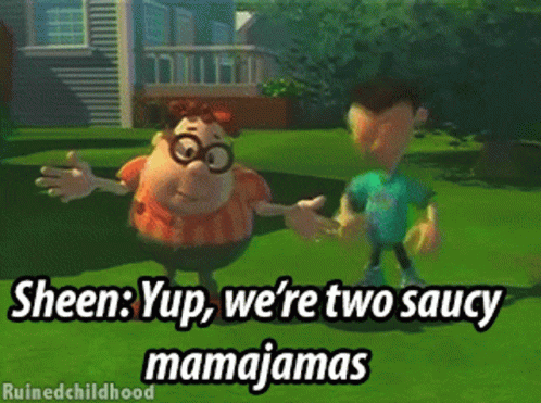 Cartoon Character Saying Sheen Yup GIF