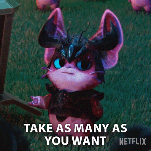 Cartoon Character Saying Take As Many As You Want