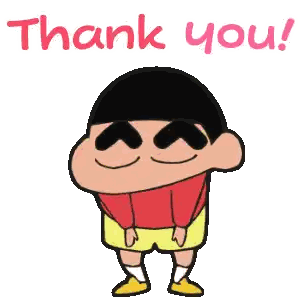 Cartoon Character Saying Thank You