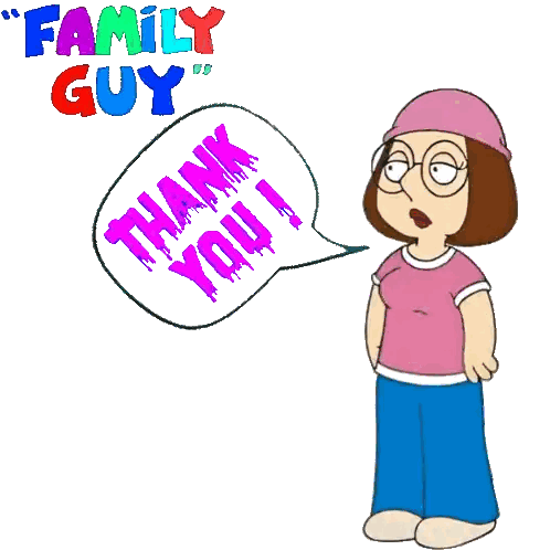 Cartoon Character Saying Thank You