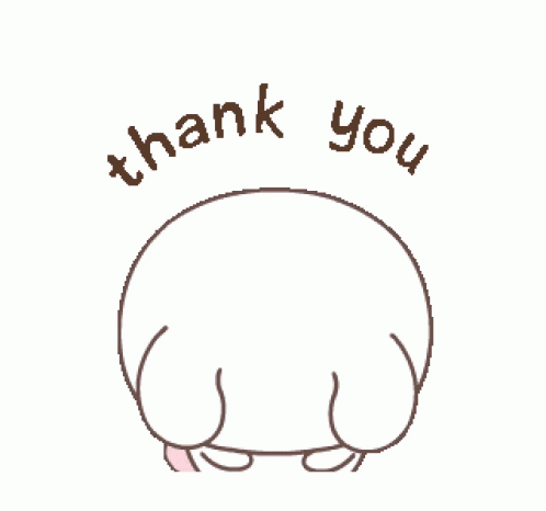Cartoon Character Saying Thank You With Eyes Closed GIF