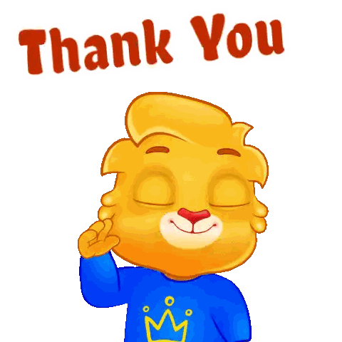 Cartoon Character Saying Thank You
