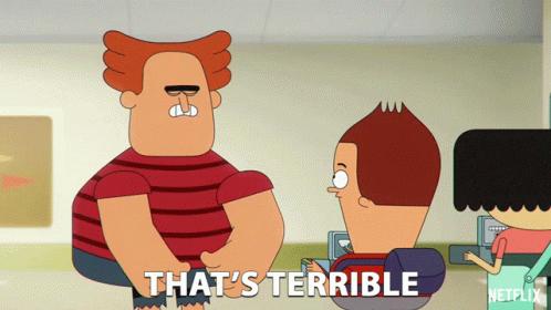 Cartoon Character Saying That's Terrible GIF