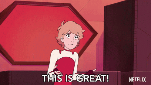 Cartoon Character Saying This Is Great