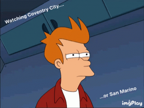 Cartoon Character Saying Watching Coventry City GIF