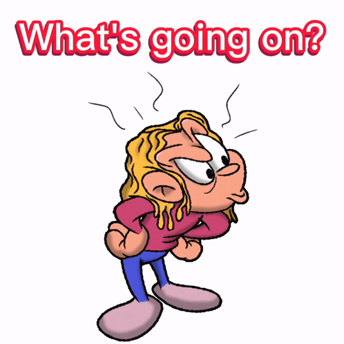 Cartoon Character Saying What's Going On