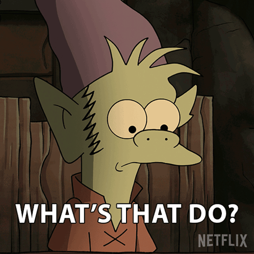 Cartoon Character Saying What's That Do