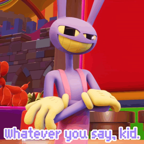 Cartoon Character Saying Whatever You Say Kid GIF