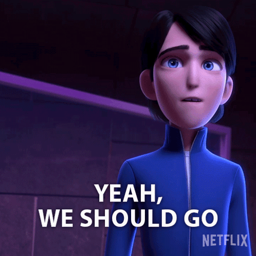 Cartoon Character Saying Yeah We Should Go Netflix