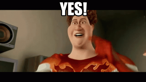 Cartoon Character Saying Yes