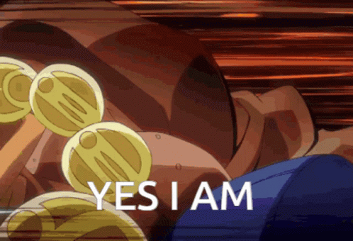 Cartoon Character Saying Yes I Am With Necklace GIF