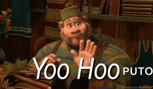 Cartoon Character Saying Yoo Hoo Puto