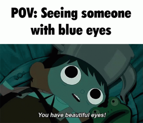 Cartoon Character Saying You Have Beautiful Eyes