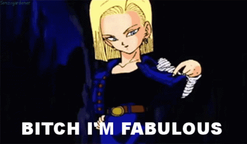 Cartoon Character Says Bitch I'm Fabulous