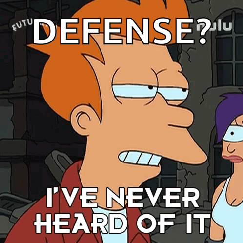 Cartoon Character Says Defense I've Never Heard Of It
