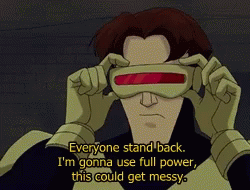 Cartoon Character Says Everyone Stand Back