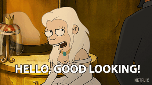 Cartoon Character Says Hello Good Looking GIF