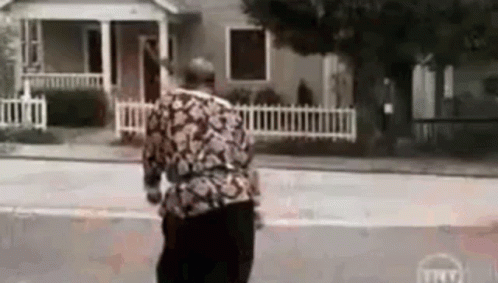 Cartoon Character Says Hi Mimi In Front Of Red Box GIF
