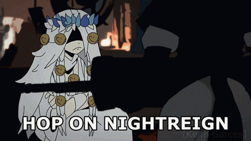 Cartoon Character Says Hop On Nightreign GIF