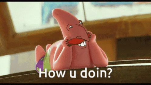 Cartoon Character Says How U Doin