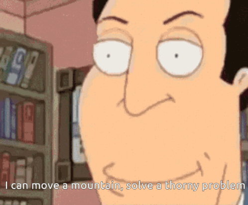 Cartoon Character Says I Can Move Mountain Solve Horny Problem GIF