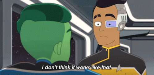 Cartoon Character Says I Don't Think It Works Like That GIF