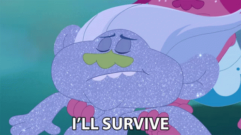 Cartoon Character Says I'll Survive