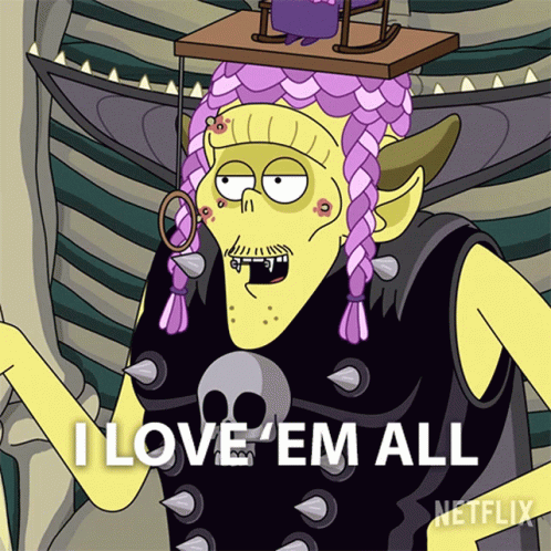 Cartoon Character Says I Love Em All Netflix Ad
