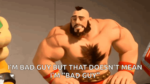Cartoon Character Says I'm Bad Guy But That Doesn't Mean I'm Bad Guy