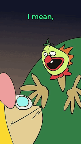 Cartoon Character Says I Mean