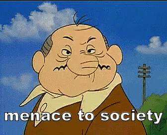 Cartoon Character Says Menace to Society