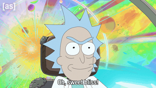 Cartoon Character Says Oh Sweet Bliss