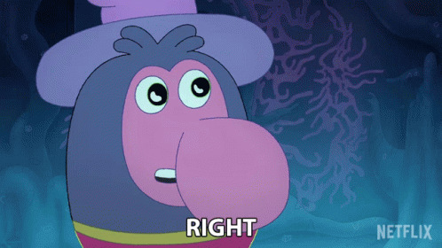 Cartoon Character Says Right Netflix Ad